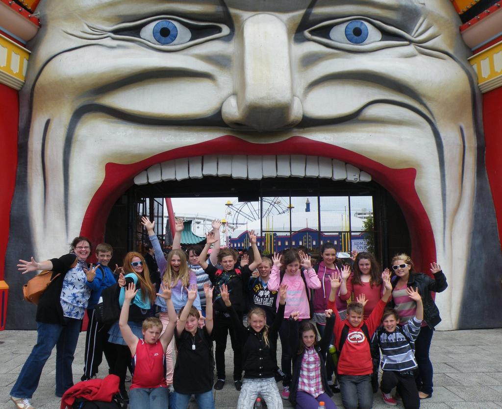 On Wednesday 5th December, the grade 6 s went into Luna Park for their Celebration Day. We met at Lilydale station at 8:20 and caught a train into Southern Cross station.