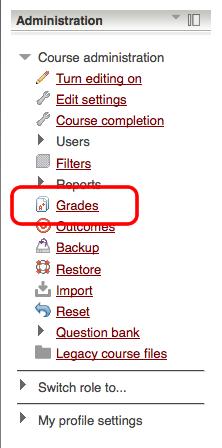 To navigate between the various screens of the Grade Book, use the tabs across the top, or use the dropdown menu located in the upper left, or use the Administration block, whichever you prefer. 3.