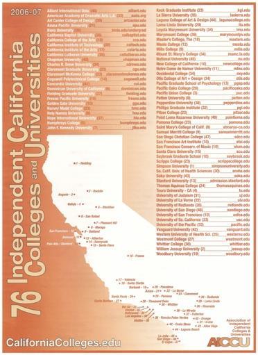 California Private Colleges 76 Private Colleges in
