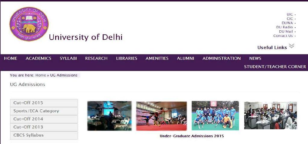 University of Delhi http://www.du.ac.