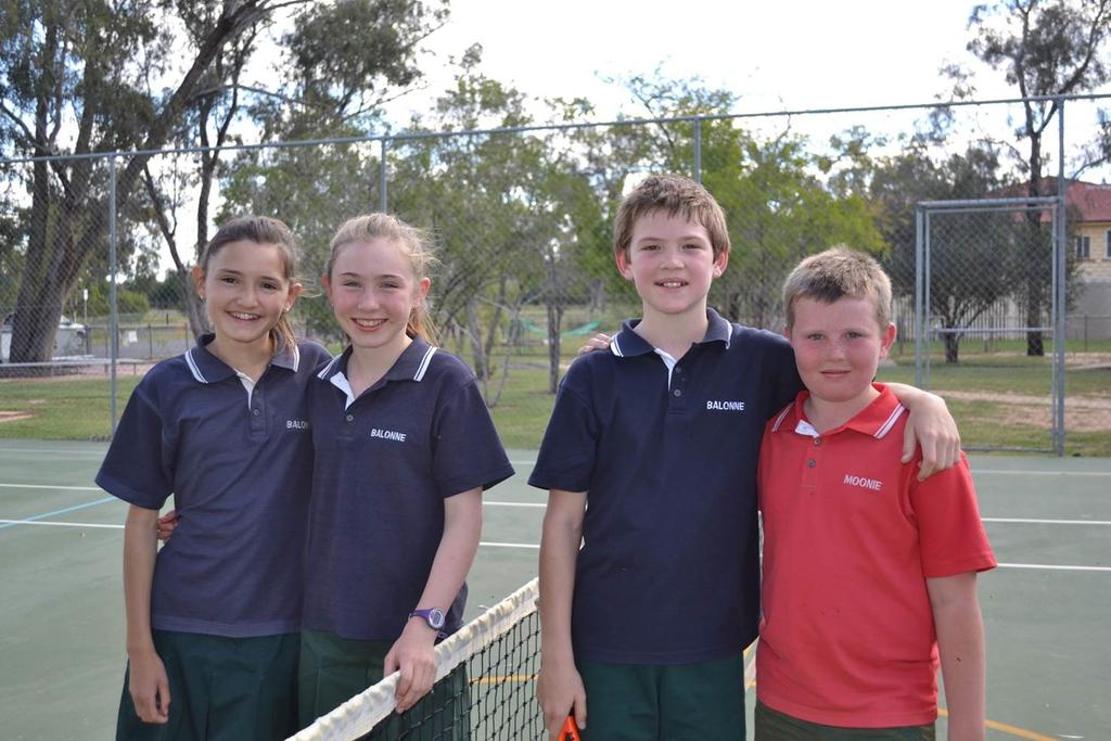 All players are to be commended on their sportsmanship throughout the tennis competition.