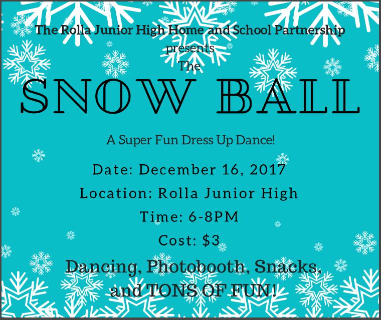 The RJH Home & school Partnership is sponsoring a dress up dance for the students.