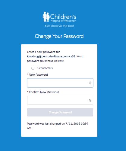 7. Click on the link in the e-mail to enter the Children s e-learning Center. You will be prompted to change your password.
