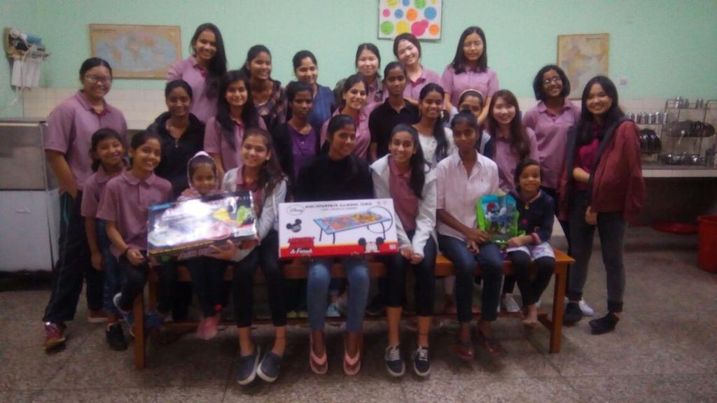 Social Service Visits On 11 th November, few girls from the Scholars in Residence visited the Asisi Convent School to celebrate Children s Day with the underprivileged daughters of prisoners.
