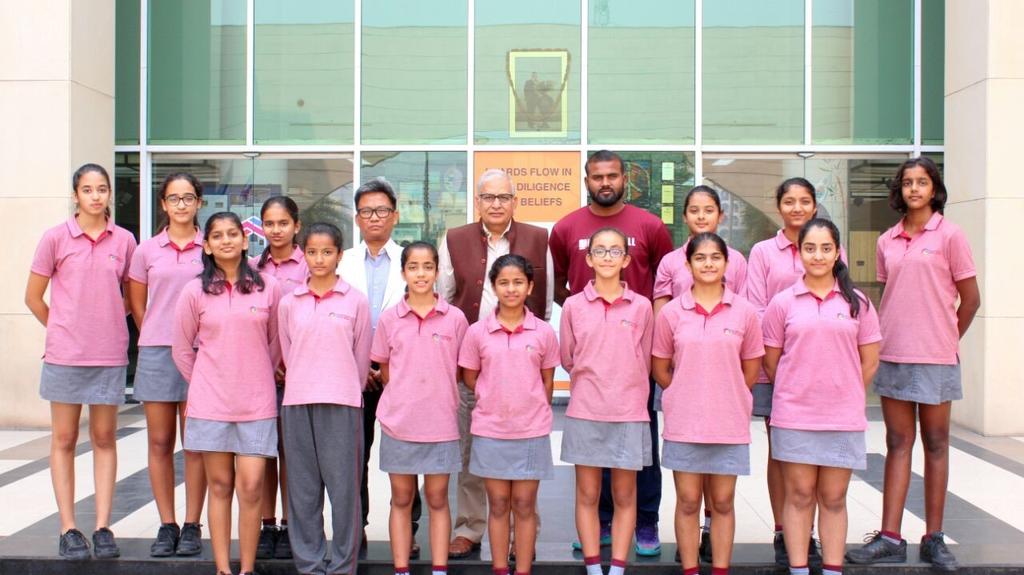 Achievements Sports Achievements Our Girls Basketball Team, comprising of most of the Boarders, participated in the U-14 IPSC Basketball Tournament held at