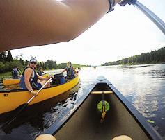 BE CHALLENGED The program begins with a four-day canoe trip.