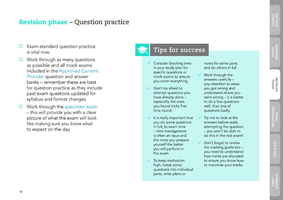 Step 3 Question practice The key to passing F8 is question practice.