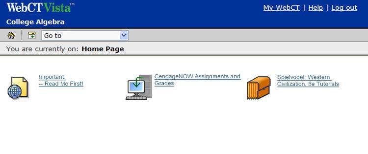 Enrolling in a New Course CengageNOW Links on the Student Home Page 9. Click the CengageNOW Assignments and Grades link to go directly into CengageNOW and access your assignments.