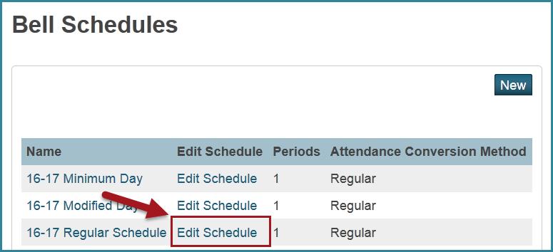 Regular Day Bell Schedule You must view and verify the bell schedules for your site. 1.