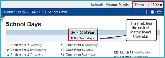 On the School Setup page, under Calendaring, click Calendar Setup. 3.