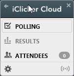 With the iclicker Cloud application open and your course selected click on green Start Polling Session button. 2.
