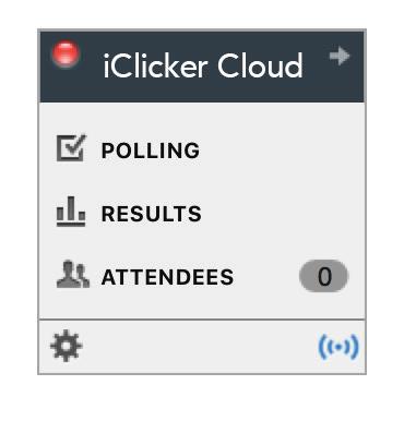 iclicker Cloud Polling Polling Toolbar Toolbar expands when polling is iclicker Cloud facilitates an active learning classroom by allowing you to ask polling questions and view