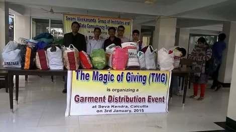 CSR Initiatives: The CSR Wing of MBA Department of SVGI popularly known as TMG-The Magic of Giving.