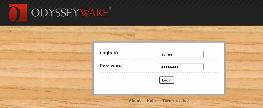 Welcome to OdysseyWare Administrator! OdysseyWare sent you the URL, probably in the format https://yourschoolname.owschools.com. As soon as you go to that site, you see a screen similar to the one below.