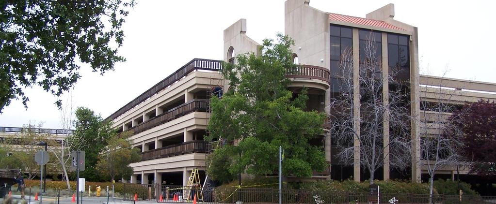 De Anza College 239 Flint Parking Structure Repairs The Flint Parking Structure renovation project will include a voluntary structural seismic upgrade, concrete structure repair work, stucco and