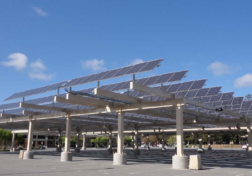 De Anza College 251C Parking Lot A & B PV The Parking Lot A & B PV project installed elevated, single axis tracking photovoltaic arrays in parking lot's A & B and a student demonstration yard at the