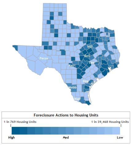 Foreclosure Rates Improving Spring 2013 Tarrant County 1 in 1,583 Dallas County 1 in 1,505 Denton County 1 in 1,839 Collin County 1 in 1,791 Harris County 1