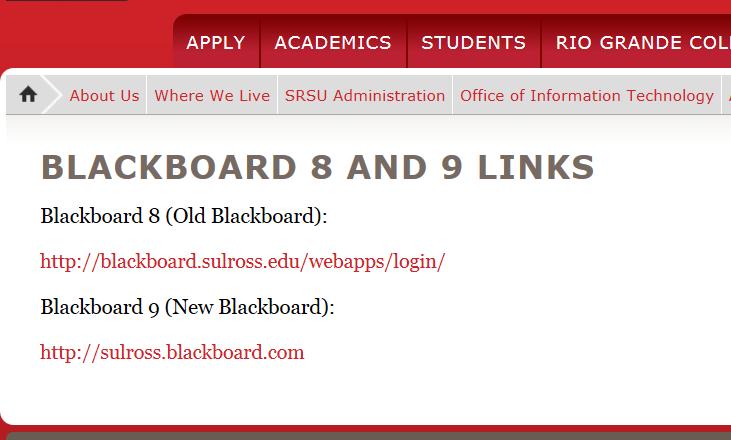 Blackboard 9 Schedule: Blackboard 8 and 9 are both currently running in parallel. Courses have been created for the Fall 2013 semester in both platforms and students will be loaded in both 8 & 9.