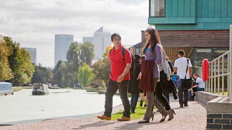 Students at the Mile End campus, with the Canary Wharf financial district visible in the background Objective Indicator of Progress Target 1.