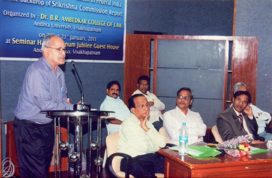 Organised UGC National Seminar on future of Andhra Pradesh in the backdrop of Justice Sri Krishna