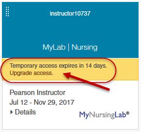 You see a notice telling you how many days of temporary access you have left. 2. If your temporary access is still active, click the Upgrade Access link under the course that you want to pay for.