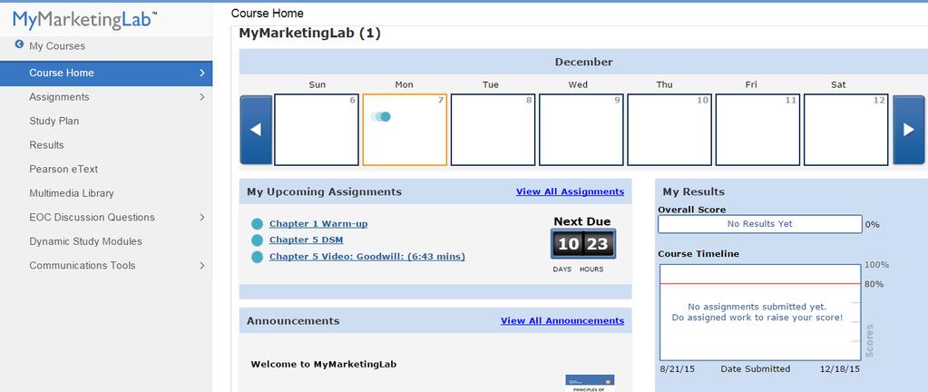 3. On the Sign In page, enter your Pearson account username and password and click Sign in. Your Courses page appears and your course is listed in the MyLab & Mastering section. 4.
