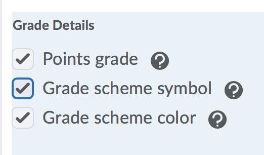 Page 6/3 Step 3: Check all the options under Grade Details Step 4: Click Save Creating Grade Categories Grade categories organize the gradebook and setup the number of points or percentage of the