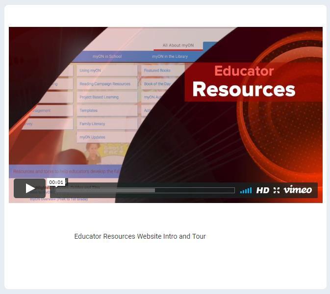 Step 1: (10 minutes) View the video: Educator Resources Website Intro and Tour Tip! Click to access resource!