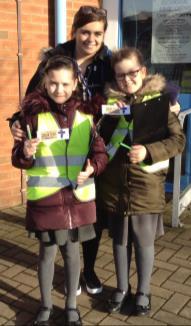 Annie and Amy-Rose Learning Ambassadors went with Mrs Halliwell