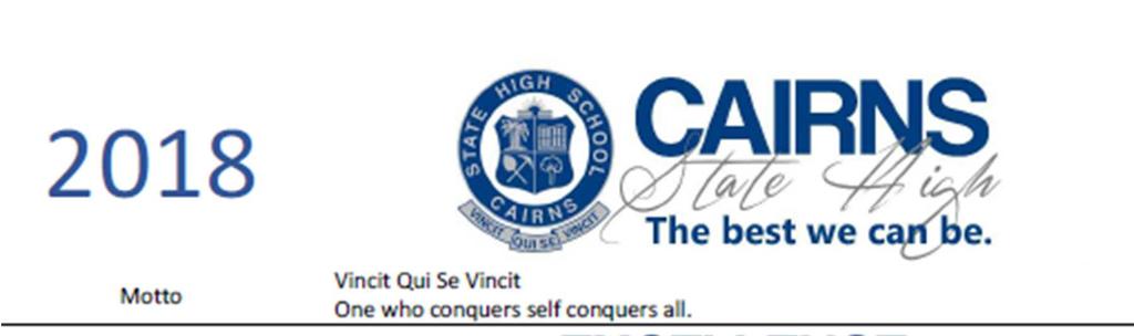 Cairns State High School Philosophy & Objectives Statement IBO mission statement
