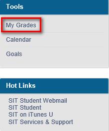 Checking Your Grades Grades can be viewed by clicking on the My Grades Link on the Home page of Blackboard, or