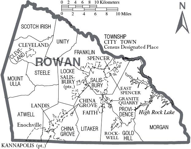 Rowan County Building Permit Office Borders High Rock