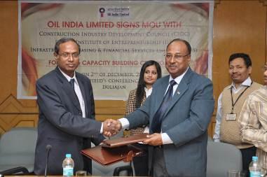 2) Capacity building and placement linked skill training of youths: As a part of its CSR initiatives, Oil India Limited in the presence of Shri N K Bharali, Director (HR&BD), Shri S Rath, Director