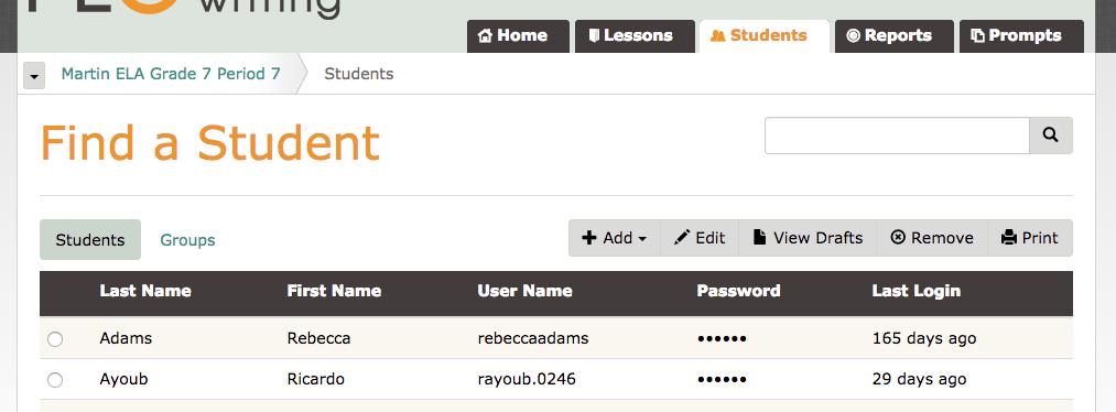 Course Rosters and Student Accounts COURSE ROSTERS AND STUDENT ACCOUNTS To view students who are registered for each course, go to the Select a Course