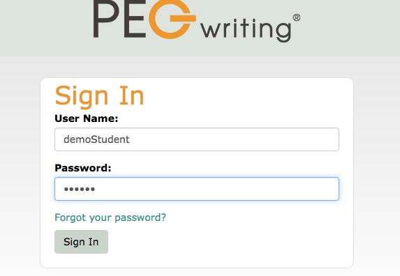 Have students click the User Login button located in the upper right-hand corner of the welcome