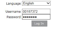 The Password is changeme (all lowercase, one word) unless you have created a password. Click Log In button.