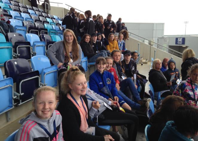 A GIRLS NIGHT OUT Members of the Academy Girls Football Team had a great night out at the Manchester City Academy Stadium recently when