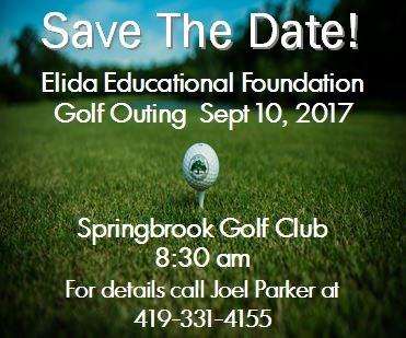 4 Register for the Elida Educational Foundation Golf Outing There s still time to register your team for the Elida Educational Foundation Annual Golf Scramble.