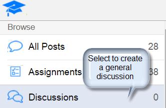 DISCUSSIONS Discussions are a collaborative place to engage with classmates, share your thoughts, hold virtual conversations, and foster student driven learning.