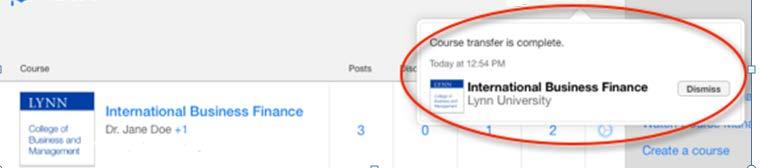 The course is now listed on the recipient s Course Manager Dashboard.