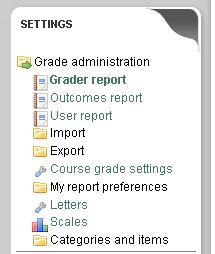 Filters Figure 49: Filters page Grades The Grades feature provides a quick view of all Forum, Assignment, Quiz, Lesson and Workshop grades.