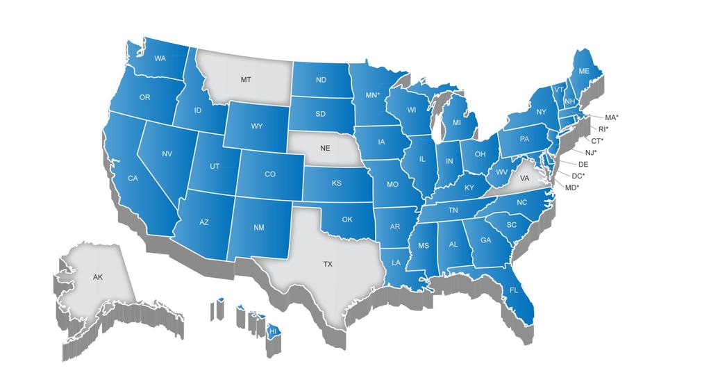 45 States + DC Have Adopted the Common Core State