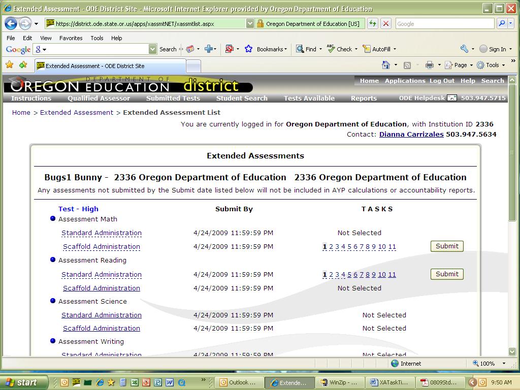 Reports The "Reports" menu is at the top of the page--not in the body of a particular page(s). 1) To access individual student reports, click on the Reports link and select Student Response.