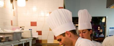 CHEF - WORKING WITH OTHERS G. WORKING WITH OTHERS Participation in Supervisory or Leadership Activities Chefs share the duty of supervising the kitchen staff, usually in one area, (e.g., the cold buffet, desserts, or soups and sauces.