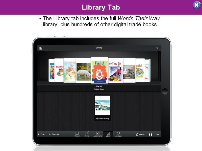 Library Tab Copyright 2017 by Pearson