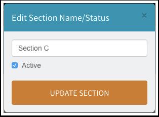Update Section Once you are satisfied with your