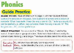 The Phonemic Awareness lesson prepares students for the sounds they will hear in the words they will