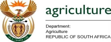 financial support of the National Department of Agriculture and the