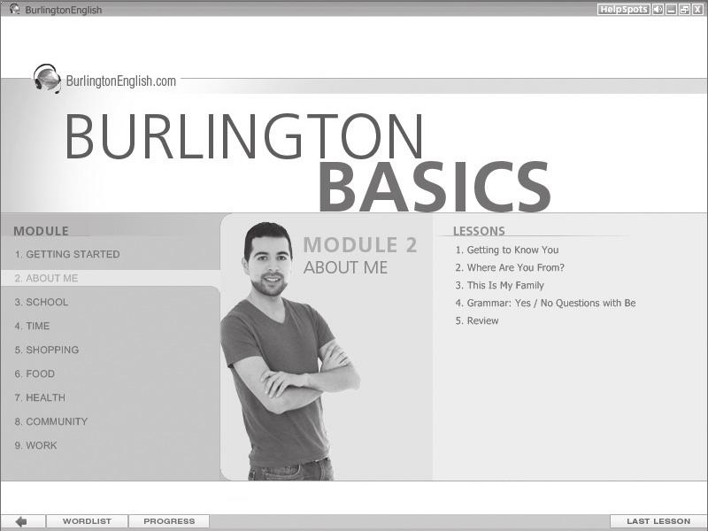 Screen 2: Modules and Situations Modules Lessons Tabs