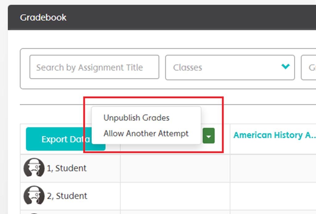 User Guide Publish Grades 22 Publish Grades Publish Grades will allow students to see their grades and your feedback for that assignment. When the menu button is red, the grades are not published.